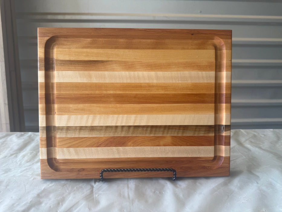 Rustic Mixed Species Edge Grain Cutting Boards