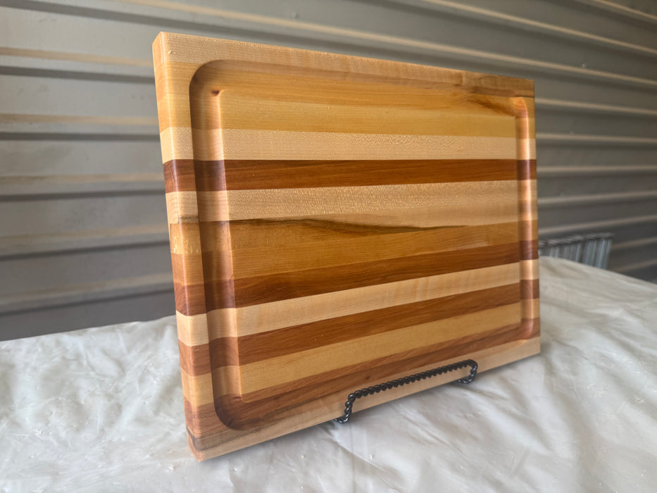 Rustic Mixed Species Edge Grain Cutting Boards