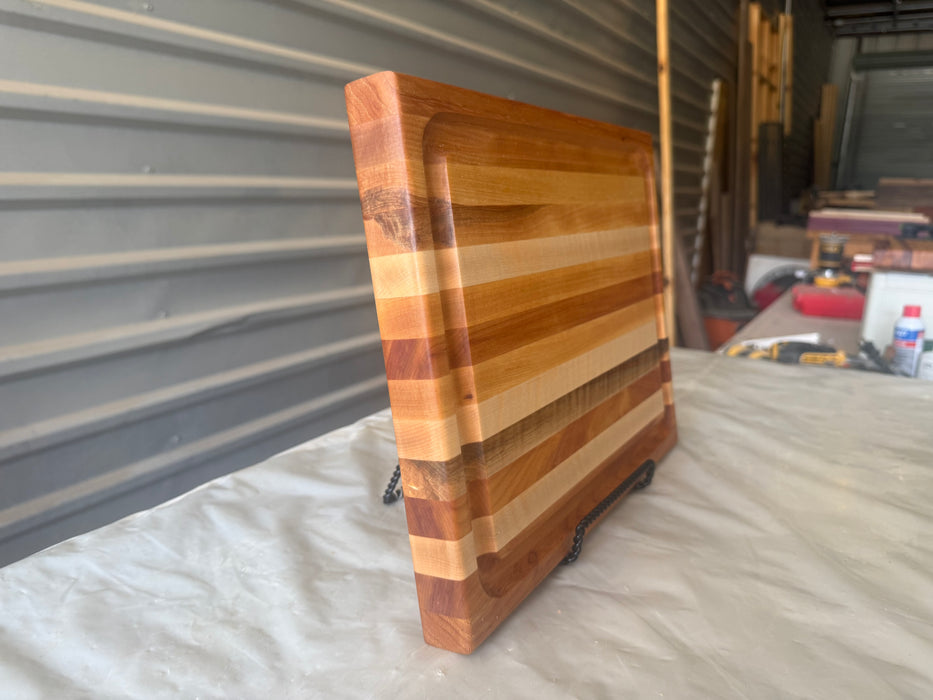 Rustic Mixed Species Edge Grain Cutting Boards