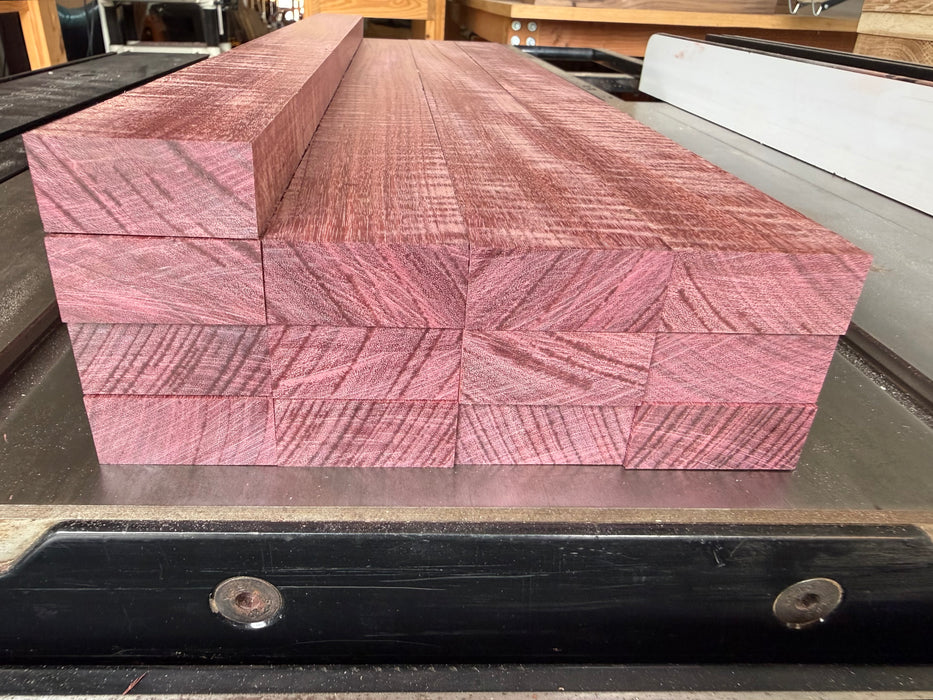 Curly Purple Heart Cutting Board Blanks