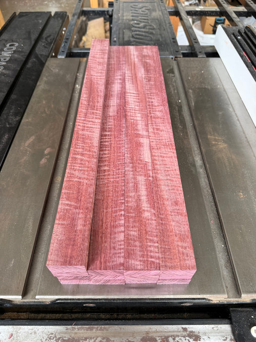 Curly Purple Heart Cutting Board Blanks