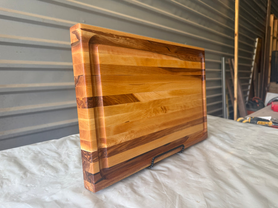 Rustic Mixed Species Edge Grain Cutting Boards