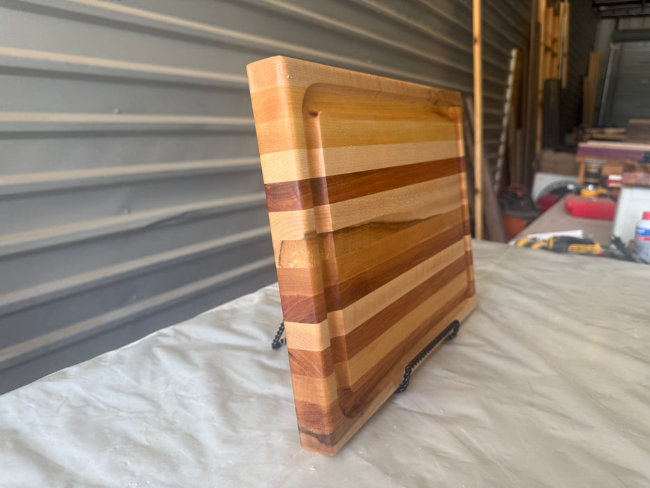 Rustic Mixed Species Edge Grain Cutting Boards